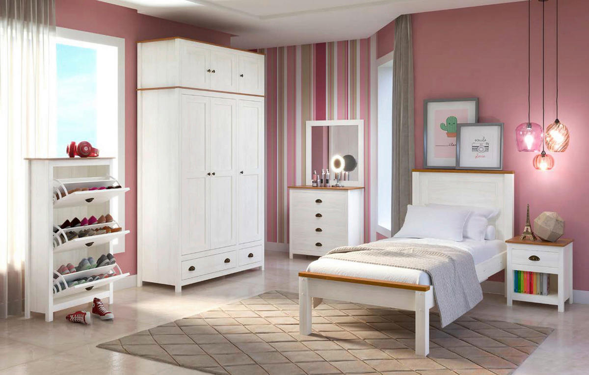 KOMMODE  in 80/85/41 cm  - Messingfarben/Weiß, Natur, Holz/Metall (80/85/41cm) - Livetastic