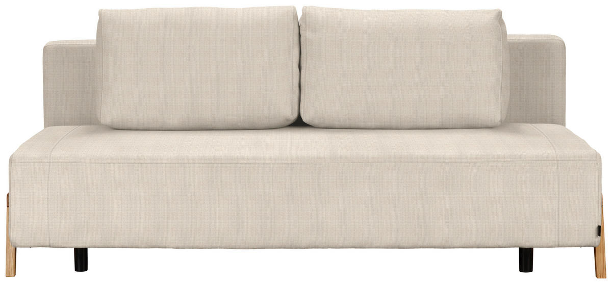 SCHLAFSOFA in Textil Beige  - Beige/Naturfarben, Design, Holz/Textil (211/88/102cm) - Niels Andersson