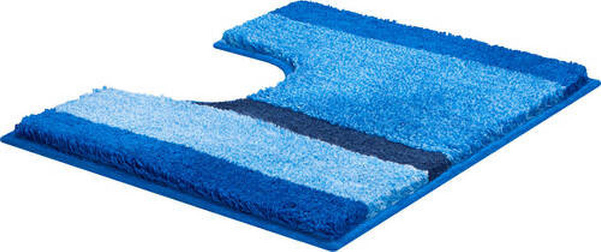 WC PREDLOŽKA, 49/60 cm - modrá, Basics, textil/plast (49/60cm) - Grund