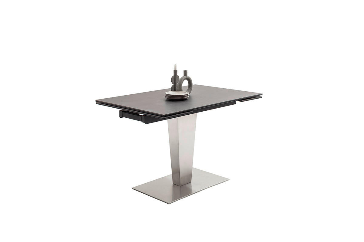 Ausziehtisch Pesaro 120-180x76x80cm Anthrazit