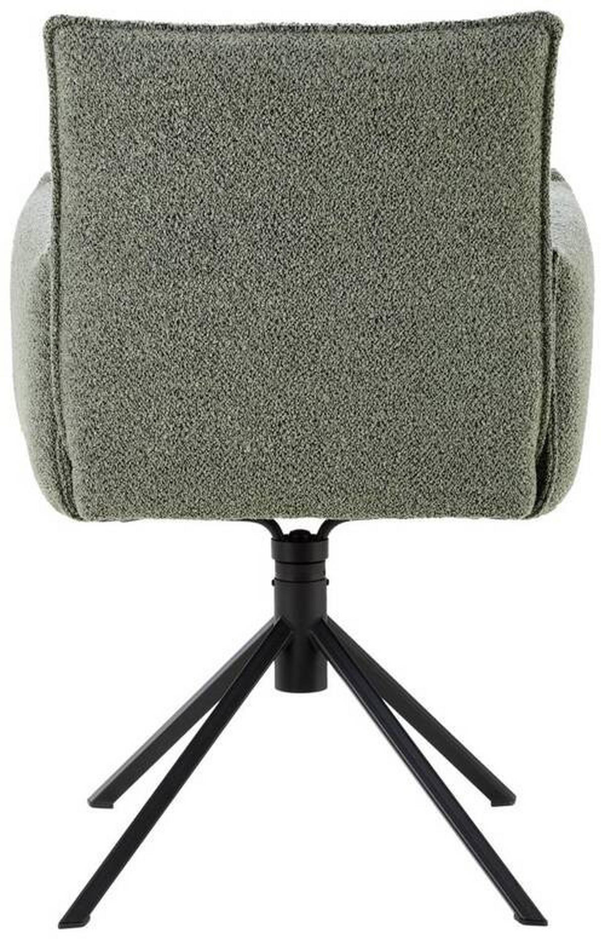 ARMLEHNSTUHL  in Webstoff  - Schwarz/Grün, Design, Textil/Metall (57/86/65cm) - Valnatura