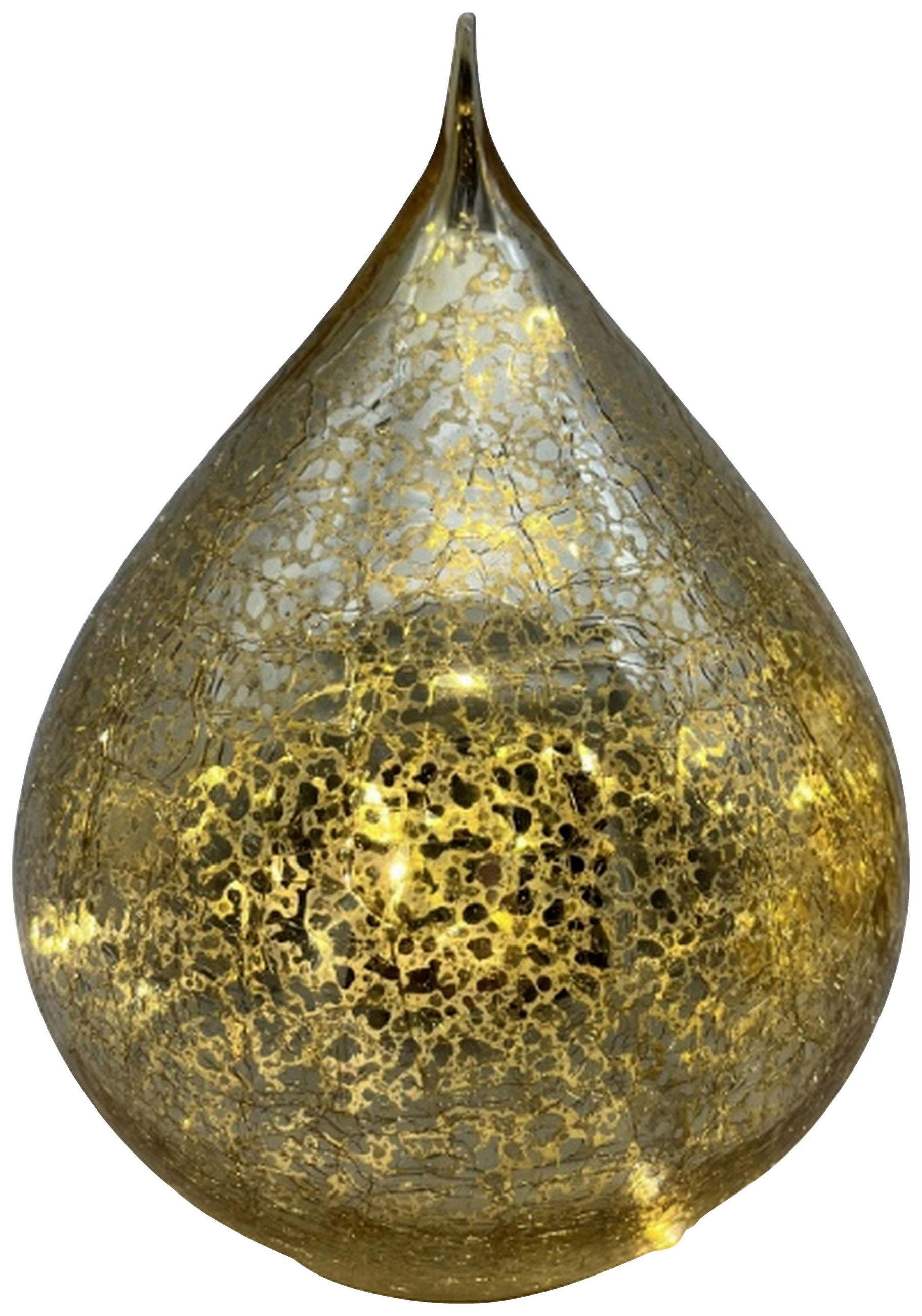 LED-DEKOLEUCHTE 18/23,5 cm  - Goldfarben, LIFESTYLE, Glas/Kunststoff (18/23,5cm) - X-Mas