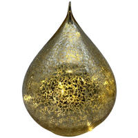 LED-DEKOLEUCHTE 18/23,5 cm  - Goldfarben, LIFESTYLE, Glas/Kunststoff (18/23,5cm) - X-Mas