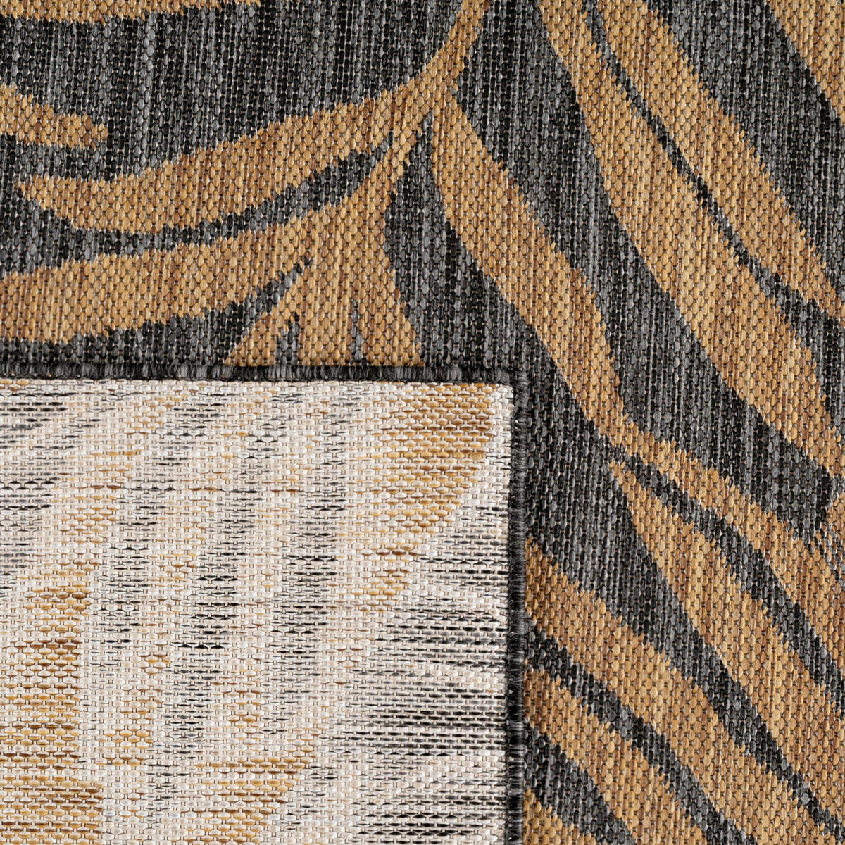 OUTDOORTEPPICH für Terrasse und Balkon 120/160 cm Mira Schwarz  - Schwarz, Design, Textil (120/160cm) - Ayyildiz 