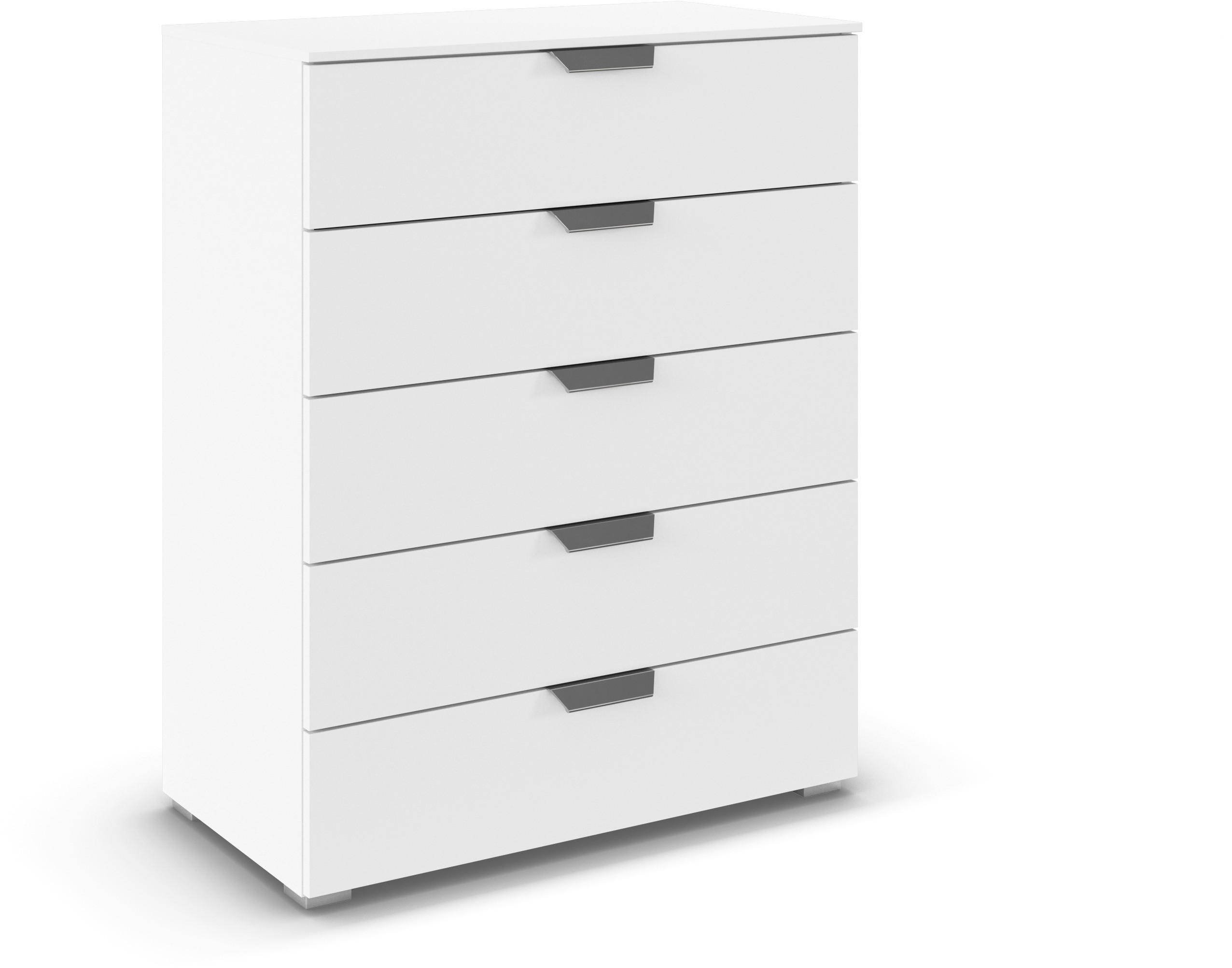 KOMMODE  in 80/100/43 cm  - Chromfarben/Weiß, Design, Holzwerkstoff/Metall (80/100/43cm) - Carryhome