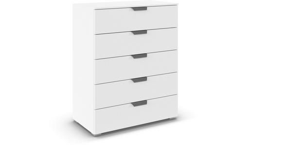 KOMMODE  in 80/100/43 cm  - Chromfarben/Weiß, Design, Holzwerkstoff/Metall (80/100/43cm) - Carryhome