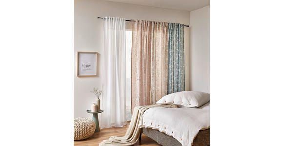 FERTIGVORHANG transparent - Weiß, KONVENTIONELL, Textil (140/245cm) - Esposa
