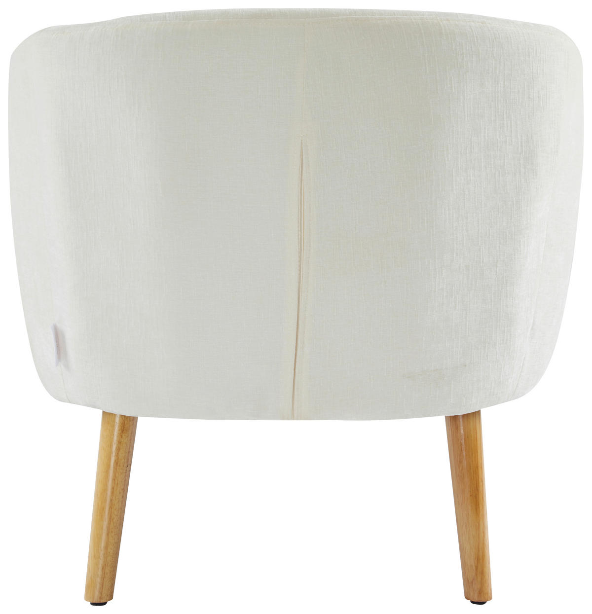COCKTAILSESSEL Flachgewebe Creme, Ecru    - Ecru/Creme, Design, Holz/Textil (72/71/74cm) - MID.YOU