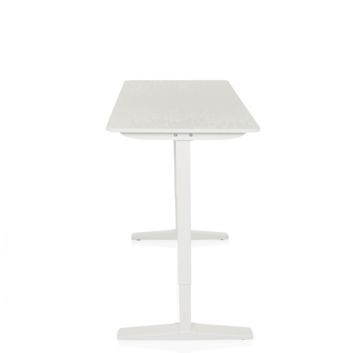 SCHREIBTISCH höhenverstellbar  - Weiß, MODERN, Holzwerkstoff (120/60/75 - 120cm) - MID.YOU