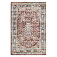 VINTAGE-TEPPICH 120/160/160 cm Asya Dunkelblau, Dunkelrot  - Dunkelblau/Dunkelrot, Design, Kunststoff/Textil (120/160/160cm) - Novel