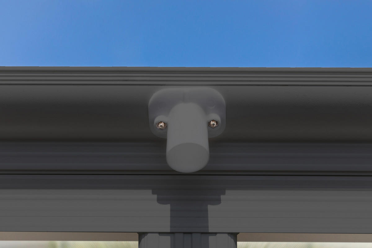 CARPORT 300/220/576 cm Aluminium  - Anthrazit, Basics, Kunststoff/Metall (300/220/576cm) - Ambia Garden
