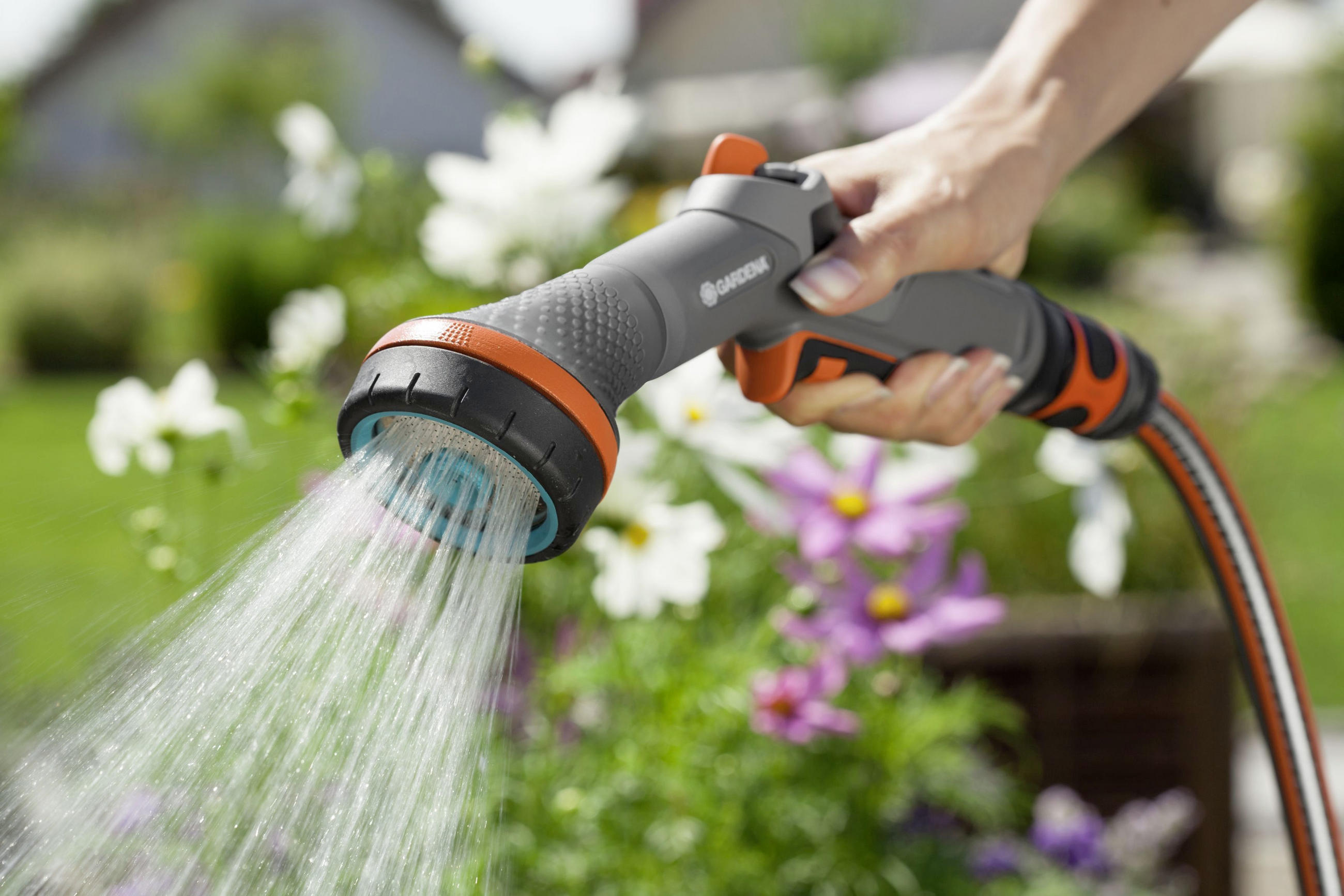 COMFORT BRAUSE - Türkis/Anthrazit, Basics, Kunststoff (29/21,5/7cm) - Gardena