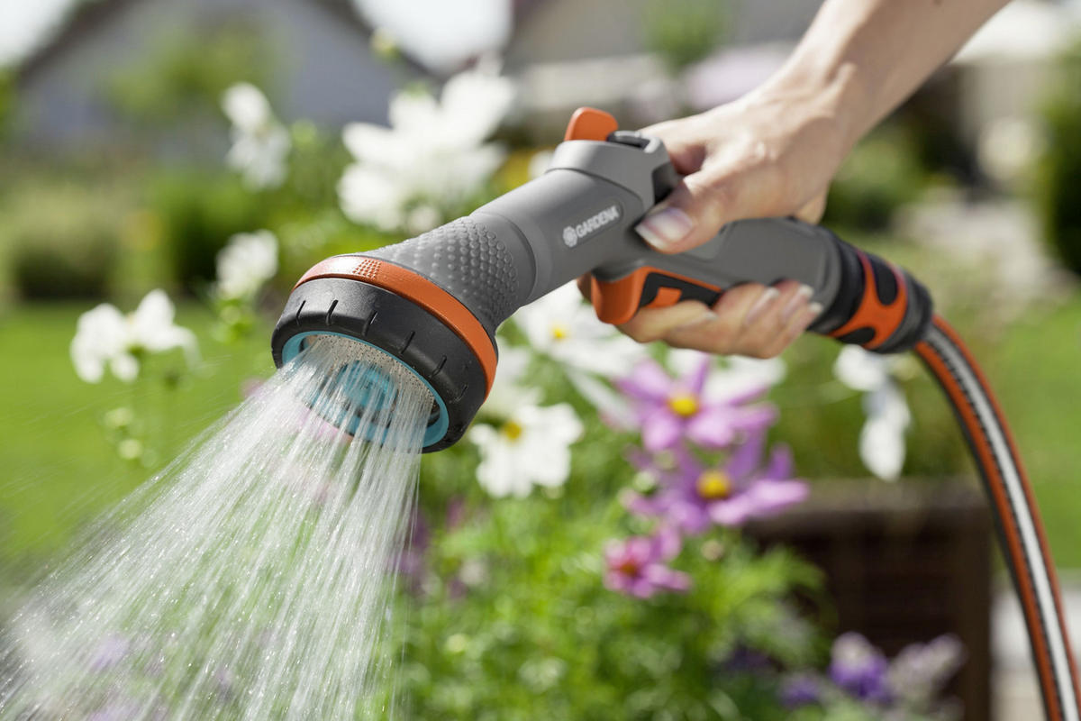 COMFORT BRAUSE - Türkis/Anthrazit, Basics, Kunststoff (29/21,5/7cm) - Gardena