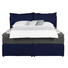 BOXSPRINGBETT 140/200 cm in Anthrazit, Blau - Blau/Anthrazit, KONVENTIONELL, Kunststoff/Textil (140/200cm) - Welnova BOXSPRINGBETT 140/200 cm in Anthrazit, Blau - Blau/Anthrazit, KONVENTIONELL, Kunststoff/Textil (140/200cm) - Welnova