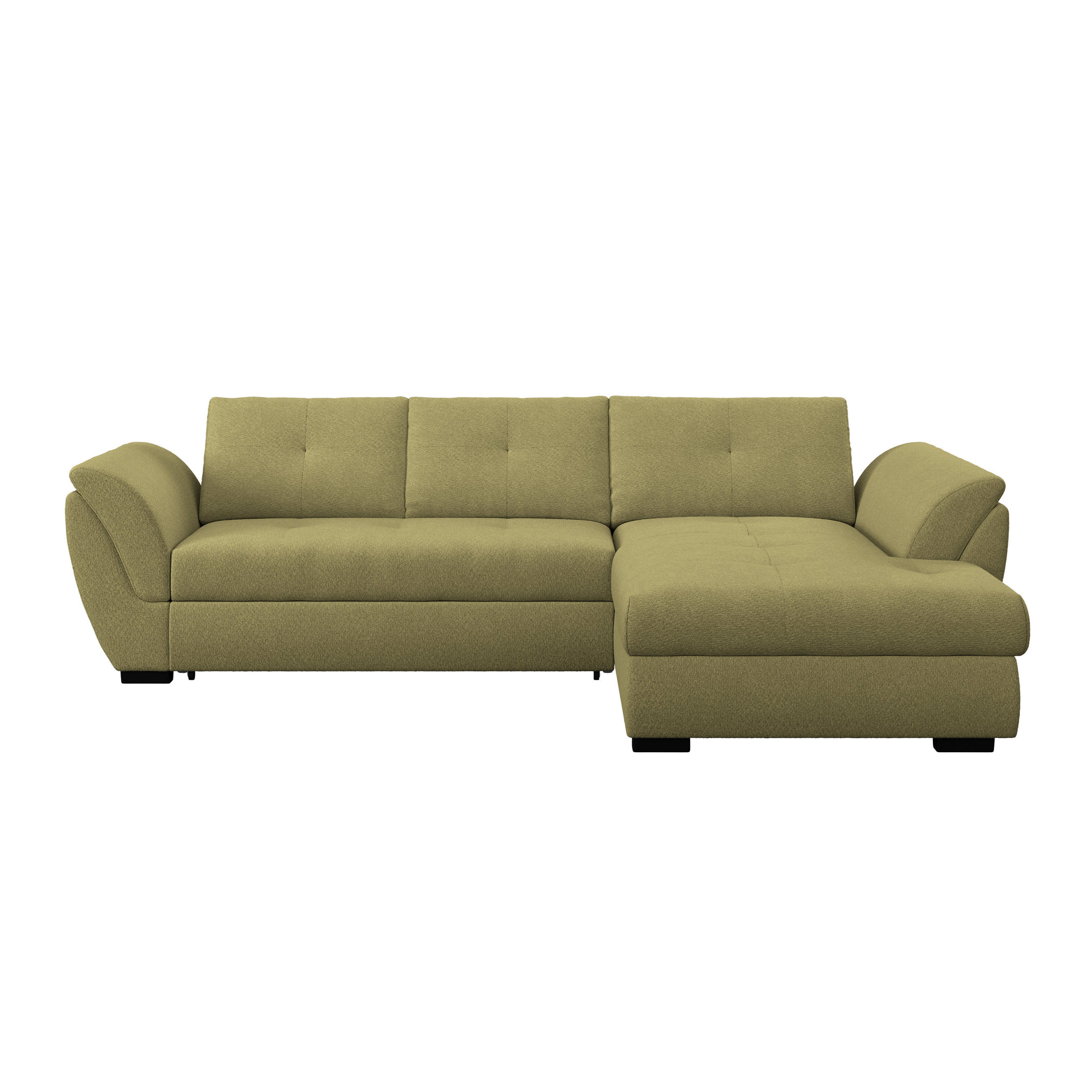 Mid.you Ecksofa Grün 278x187 cm