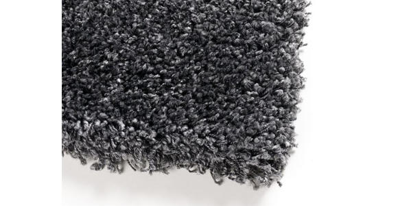 HOCHFLORTEPPICH 160 cm Fantasy Shaggy Dunkelgrau - Dunkelgrau, KONVENTIONELL, Textil (160cm) - Novel