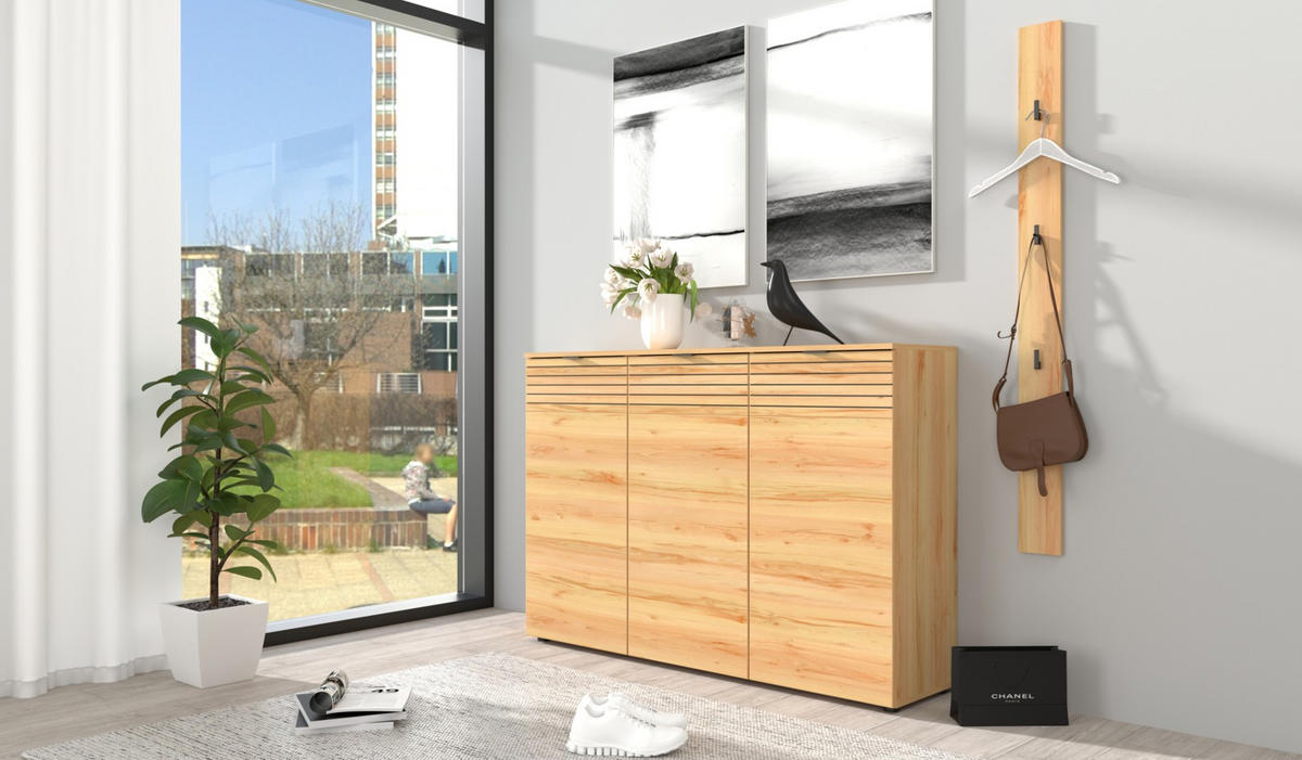 GARDEROBENPANEEL  in 12/150/2 cm  - Buchefarben, Design, Holzwerkstoff (12/150/2cm) - MID.YOU