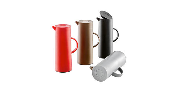 ISOLIERKANNE 1 L - Braun, Design, Glas/Kunststoff (1l) - Homeware