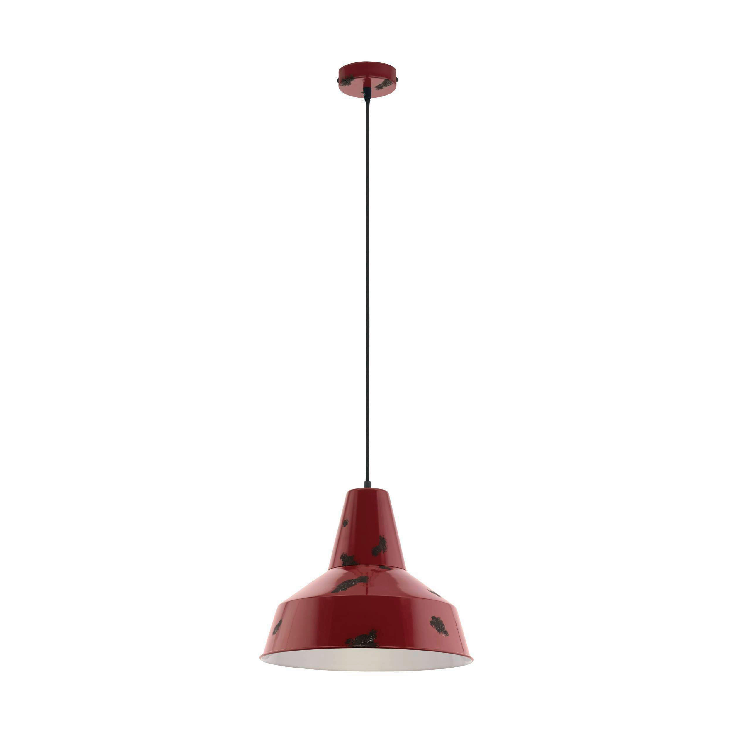 HÄNGELEUCHTE 40/110 cm    - Rot, Konventionell, Metall (40/110cm) - Eglo