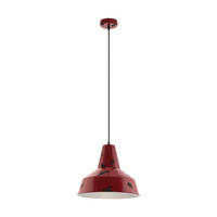 HÄNGELEUCHTE 40/110 cm    - Rot, Konventionell, Metall (40/110cm) - Eglo