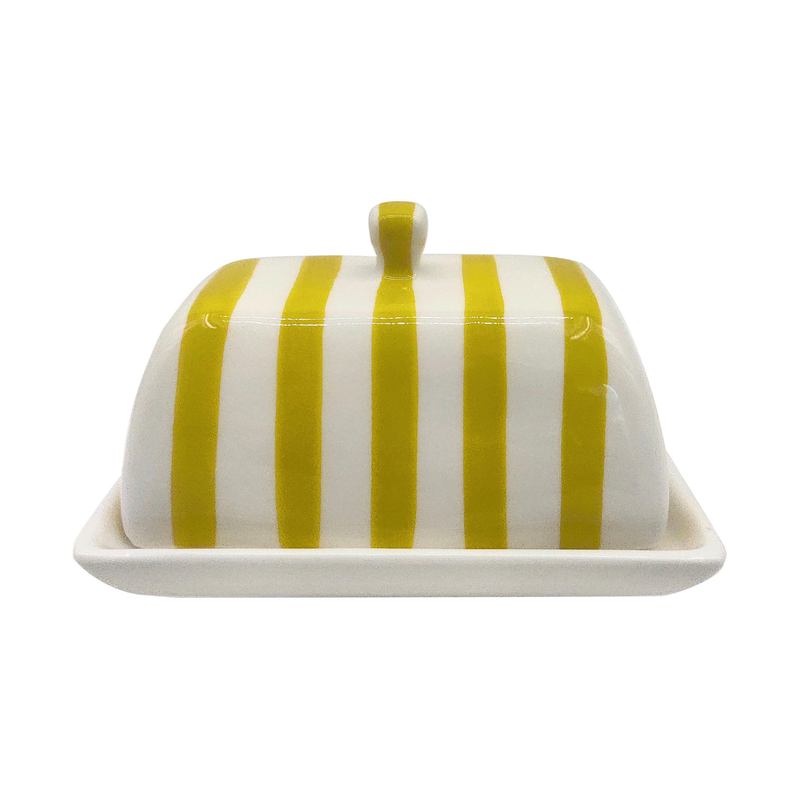 BUTTERDOSE Keramik  - Gelb, Design, Keramik (15/10/10cm) - Ambia Home