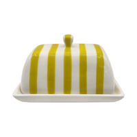 BUTTERDOSE Keramik  - Gelb, Design, Keramik (15/10/10cm) - Ambia Home