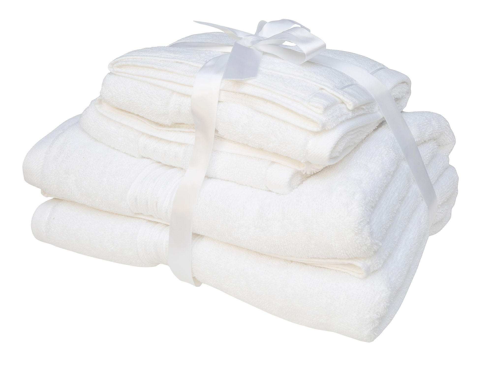 SET RUČNIKA 50/70/90/140 cm , bijela  POPPY  - bijela, Konvencionalno, tekstil (50/70/90/140cm)
