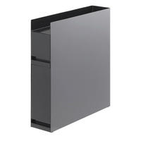 KÜCHENREGAL  Schwarz  - Schwarz, Basics, Metall (12.5/50/52.5cm)