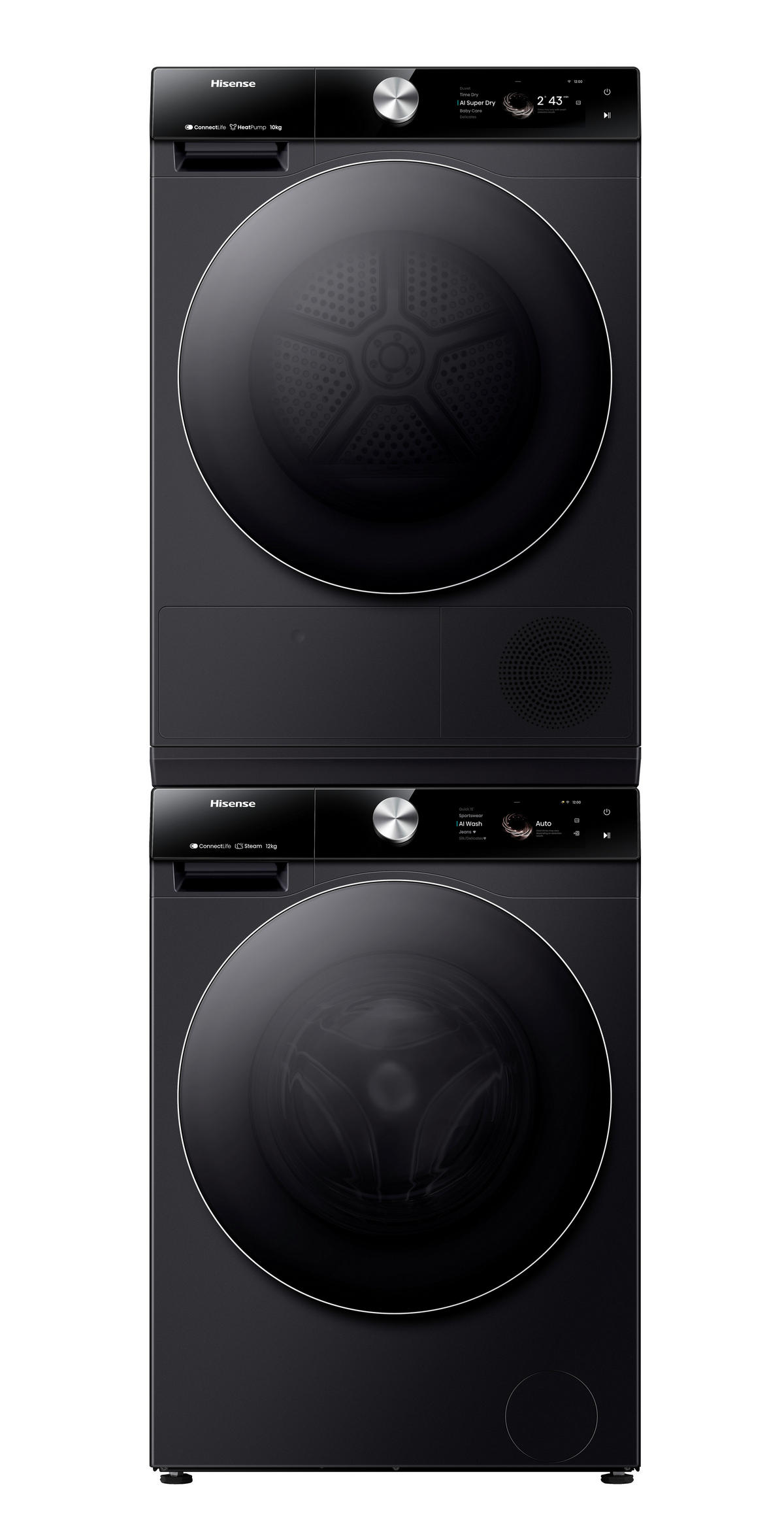 WÄRMEPUMPENTROCKNER DH7S107BB  - Schwarz, Basics, Glas/Kunststoff (59,5/84,5/64cm) - Hisense