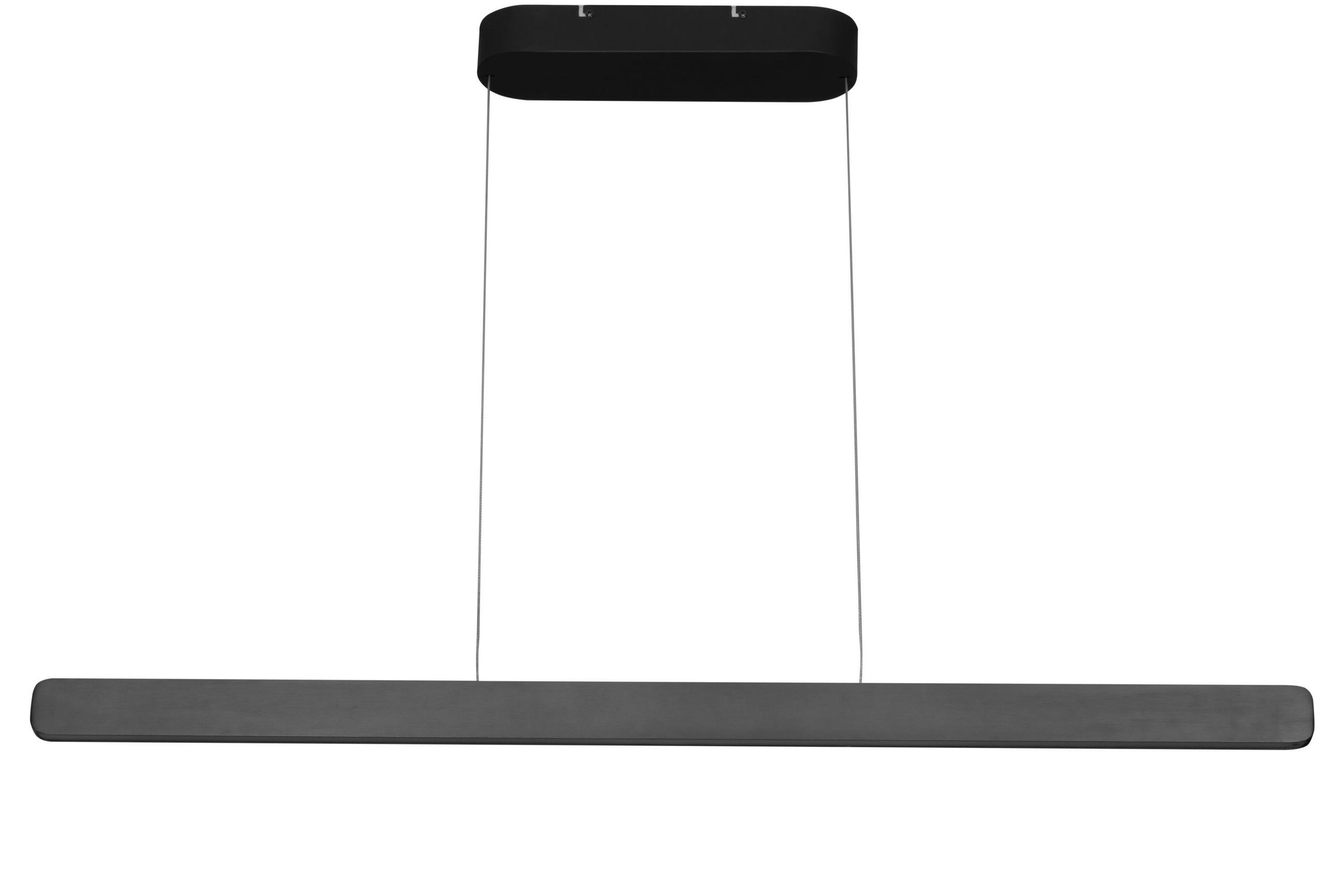 ZÁVĚSNÉ LED SVÍTIDLO, 110/9/60-180 cm  - černá/antracitová, Basics, kov/plast (110/9/60-180cm) - Novel