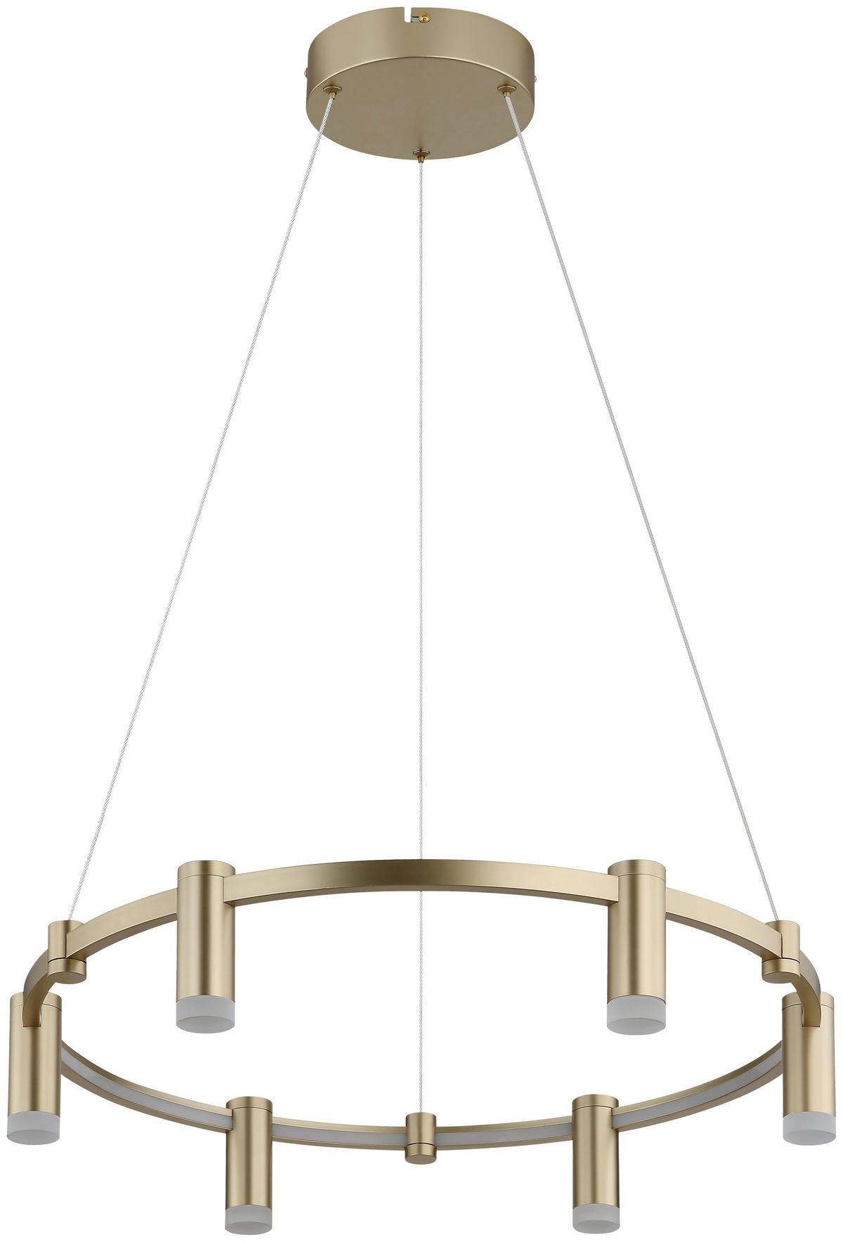 HÄNGELEUCHTE 62/120 cm  - Goldfarben/Opal, Trend, Kunststoff/Metall (62/120cm) - Collet's Monde