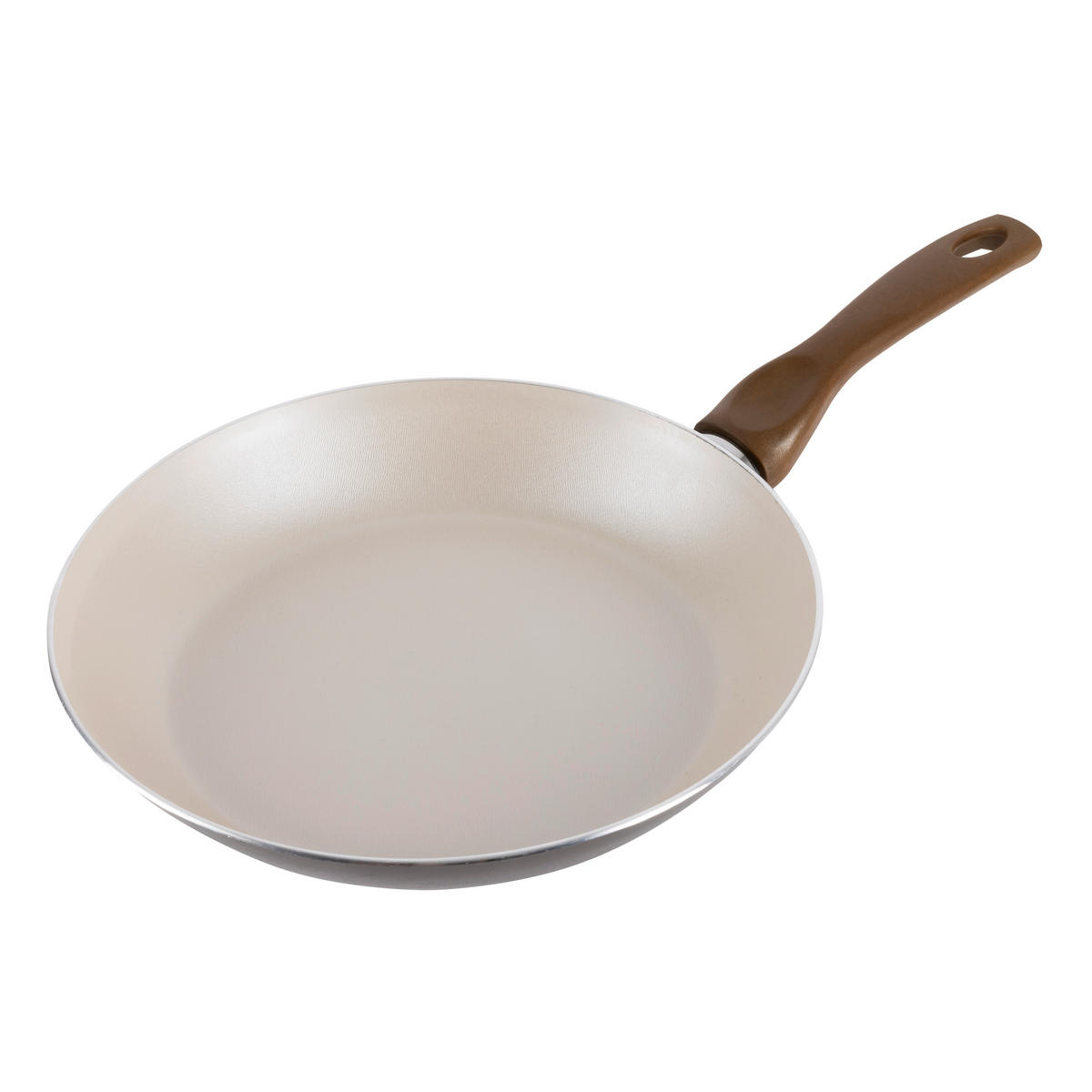PFANNENSET Aluminium 3-teilig  - Braun/Weiß, Basics, Kunststoff/Metall (47/26/15cm)