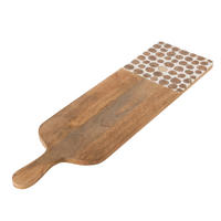 SERVIERBRETT  - Naturfarben, Trend, Holz/Kunststoff (67/18/2cm) - Ambia Home