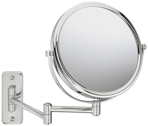 SCHMINKSPIEGEL     - Chromfarben, Basics, Glas/Metall (23,5/31,5/4-43,5cm) - Sadena