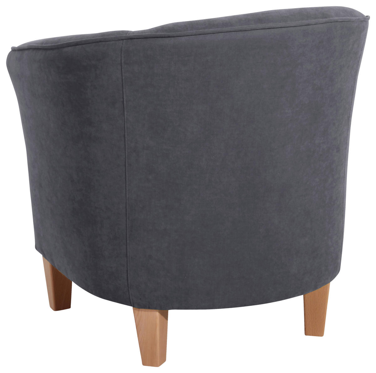 COCKTAILSESSEL - Anthrazit/Buchefarben, MODERN, Holz/Textil (70/74/70cm) - Max Winzer