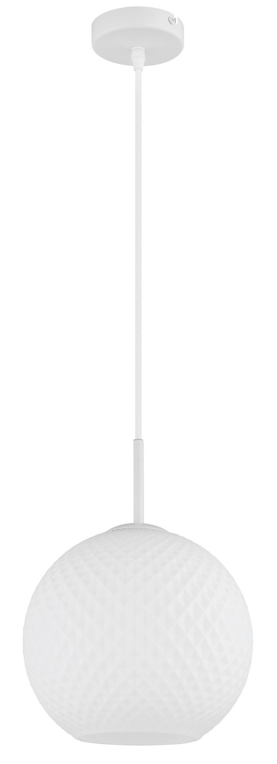 SVJETILJKA VISEĆA  25/120 cm      Andre  - bijela, Design, staklo/metal (25/120cm) - Globo