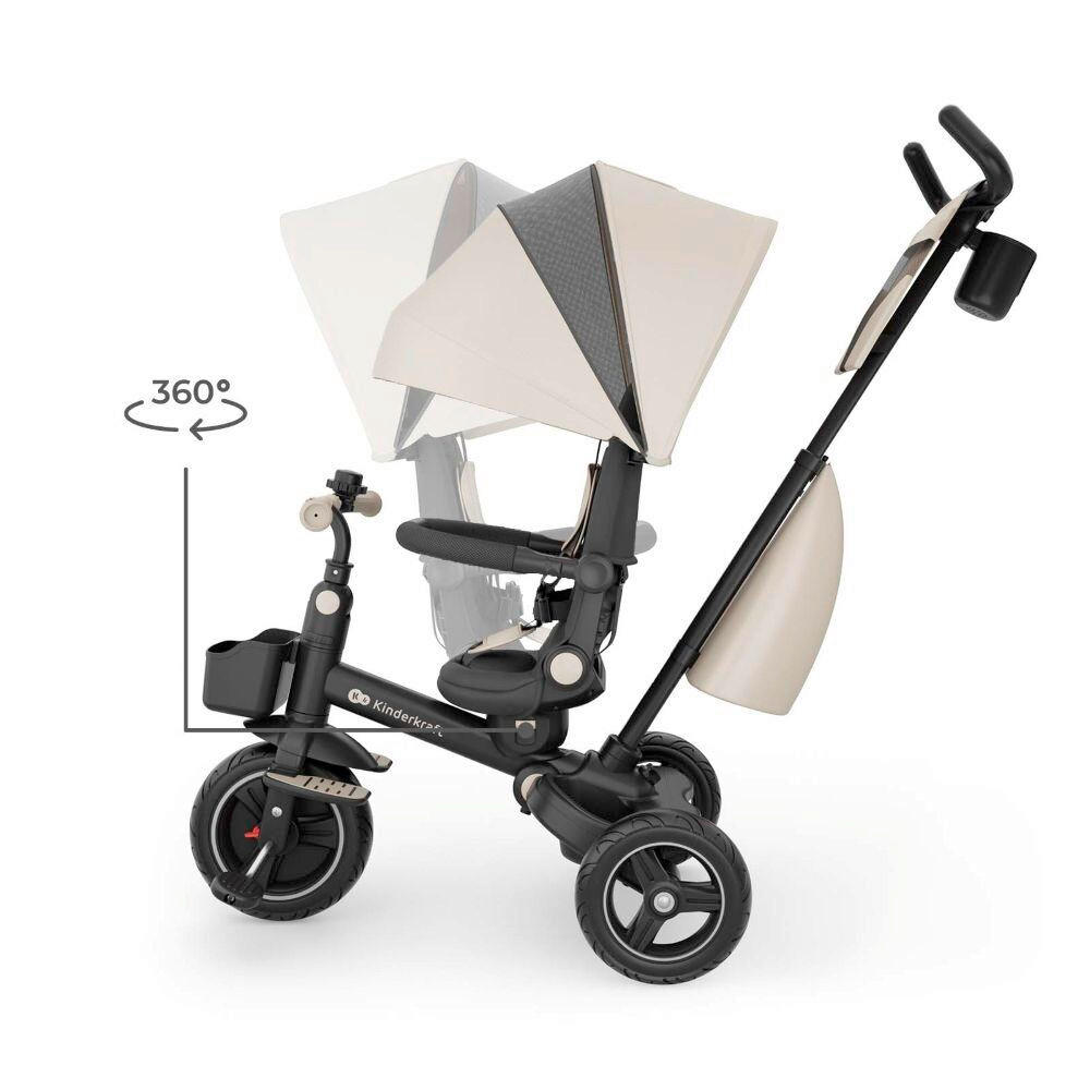 TRICIKL  SPINSTEP 2 PLUS  - bež, Basics, metal/plastika (112/51.5/109cm) - Kinderkraft