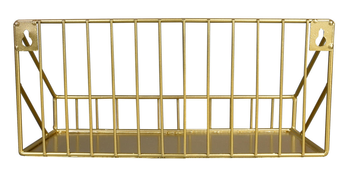 WANDREGAL Goldfarben  - Goldfarben, MODERN, Metall (30/11/11cm)