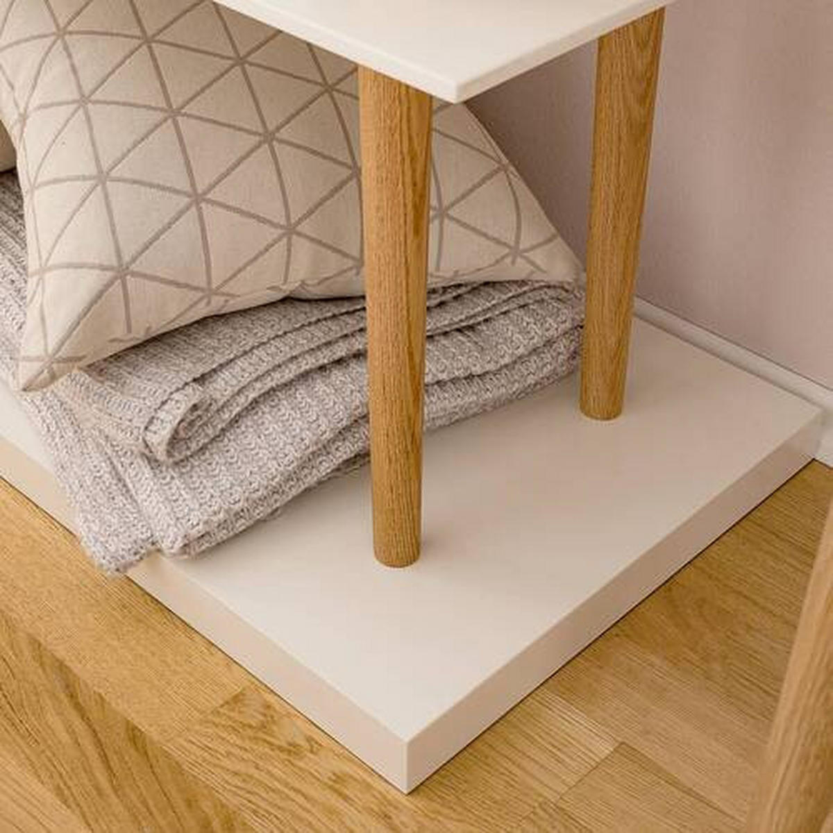 REGAL Eiche furniert Weiß, Eichefarben  - Eichefarben/Weiß, Design, Holz/Holzwerkstoff (160/168/39cm) - MID.YOU