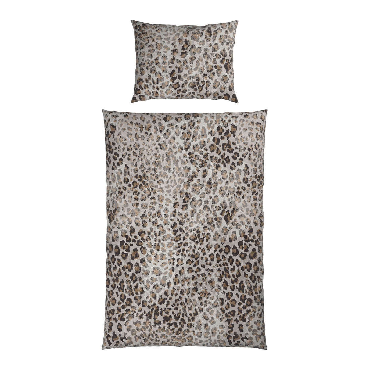 BETTWÄSCHE 2-teilig Flanell 140/200 cm  - Braun, Textil (140/200cm) - Dieter Knoll