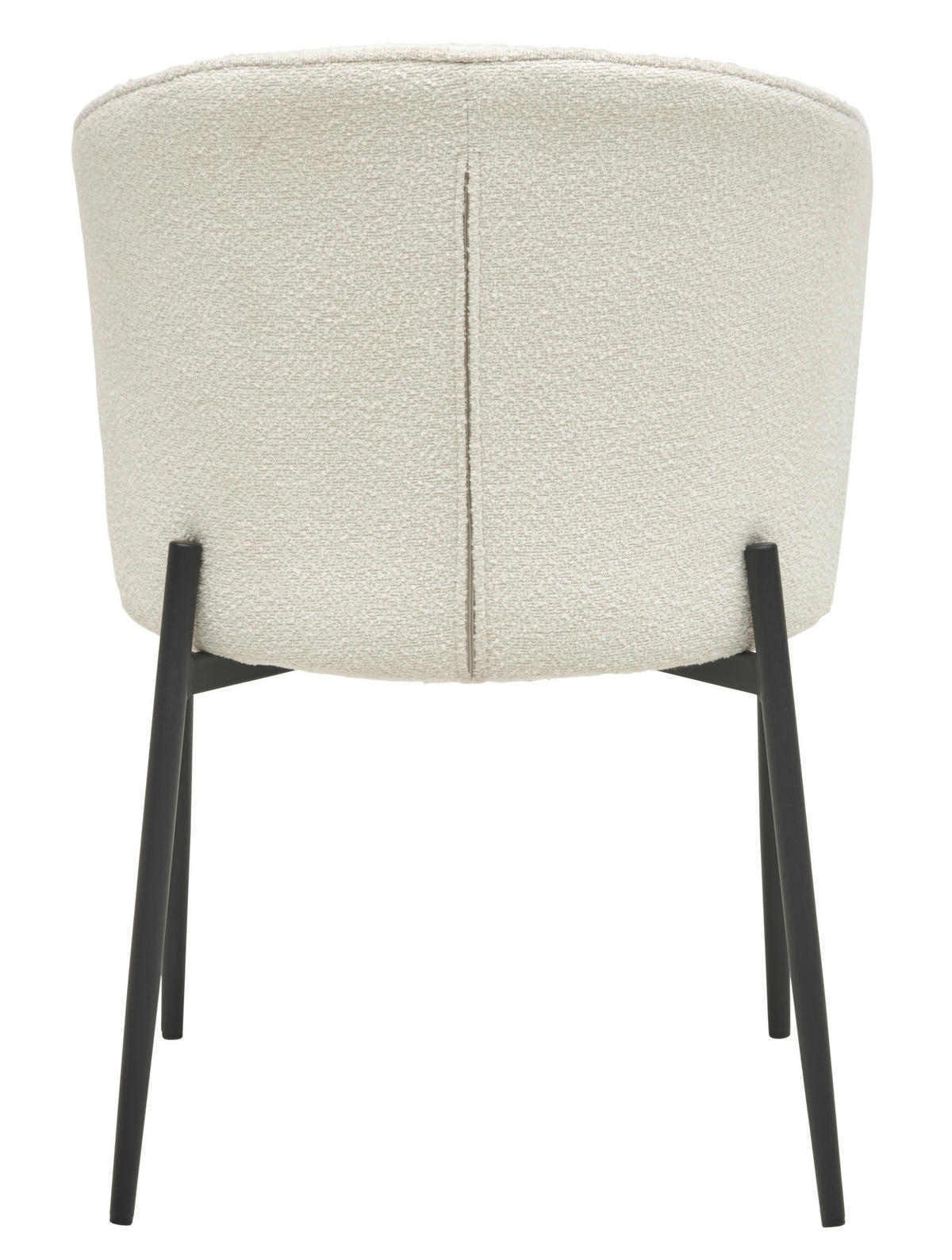 ARMLEHNSTUHL  in Eisen Bouclé  - Schwarz/Weiß, MODERN, Holz/Textil (55/80/58cm) - Livetastic
