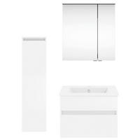 BADEZIMMER  in 92,2 cm  - Weiß Hochglanz/Weiß, KONVENTIONELL, Holzwerkstoff (92,2cm) - Puris