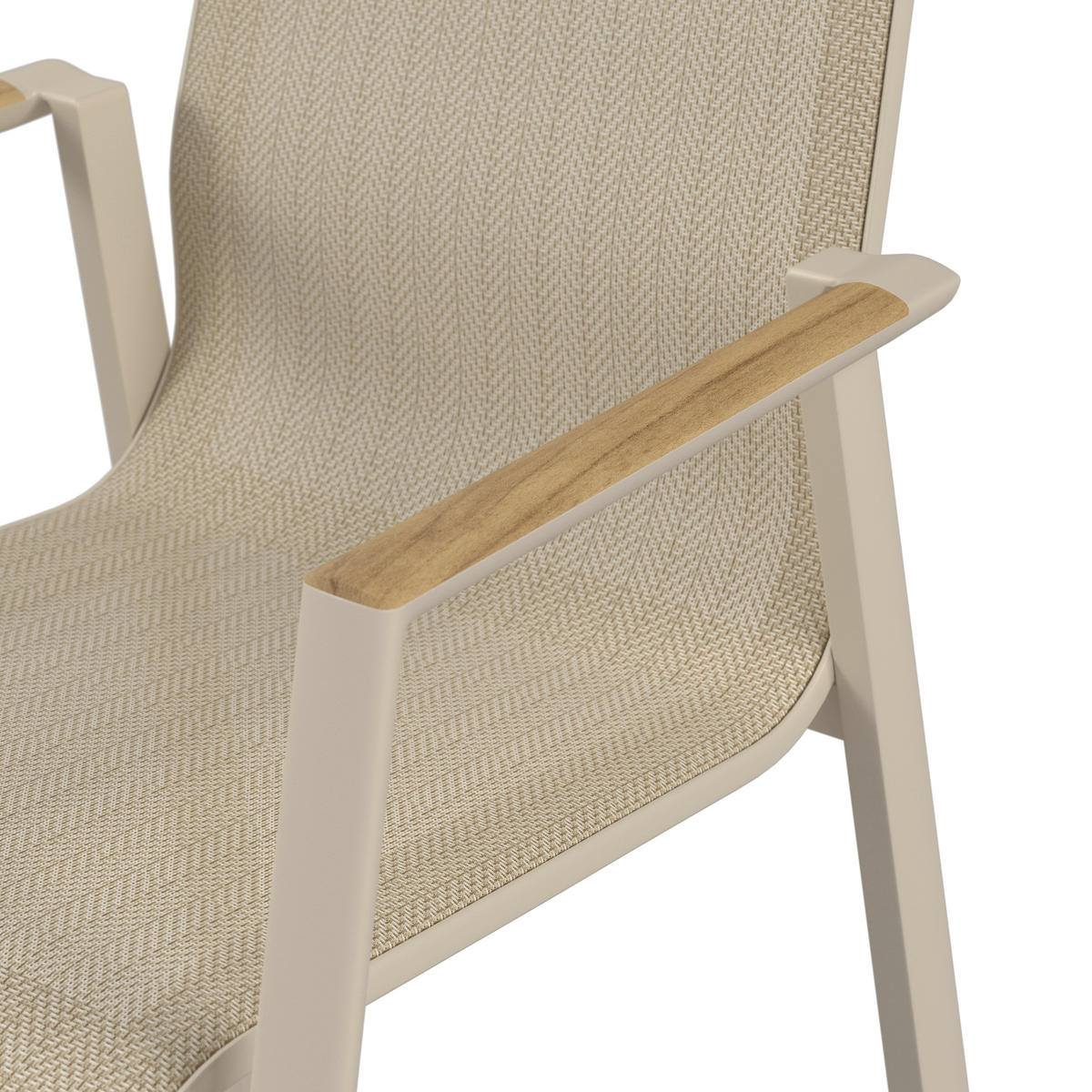 STAPELSESSEL in Holz, Metall, Textil Naturfarben  - Naturfarben/Teakfarben, LIFESTYLE, Holz/Textil (57,5/88/67cm) - Amatio