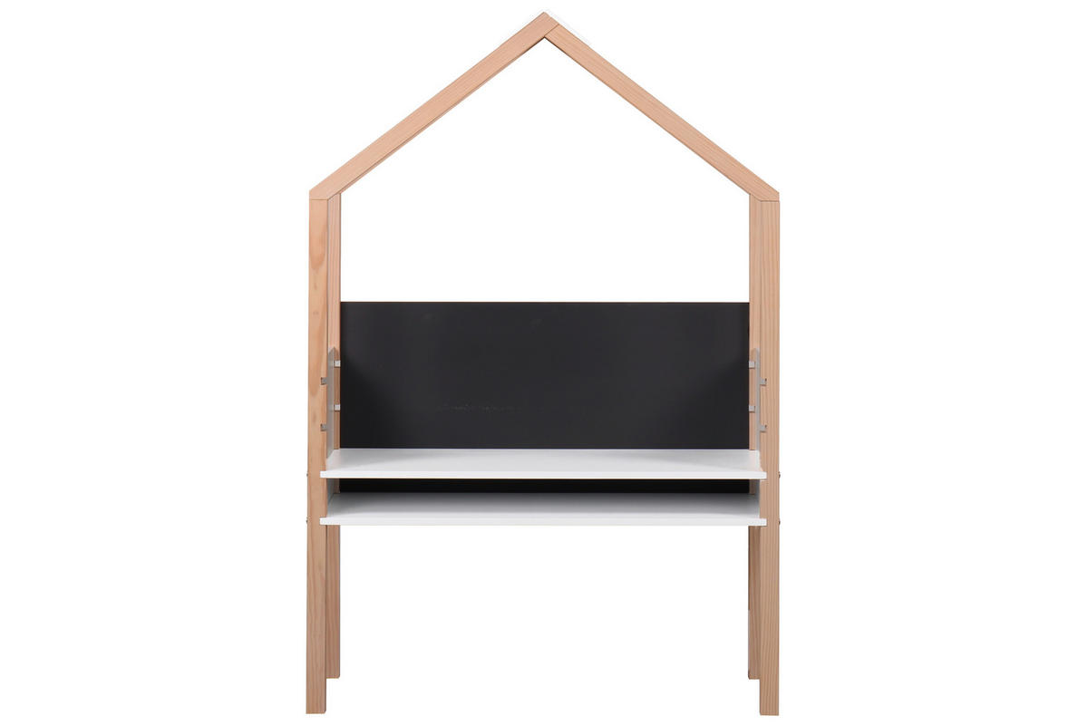 KINDERSCHREIBTISCH 100/40/155 cm Pinie massiv  - Anthrazit/Weiß, Design, Holz/Holzwerkstoff (100/40/155cm) - home24