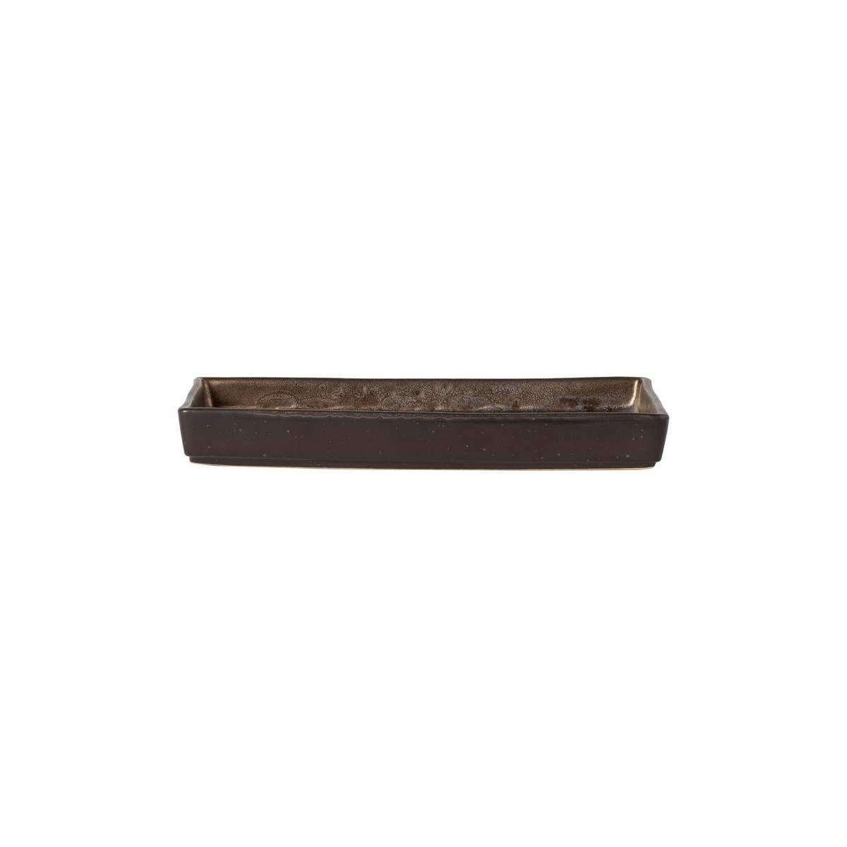 SERVIERPLATTE LAGOA  - Braun, Basics, Keramik (18,5/2,2/11,7cm) - Costa Nova