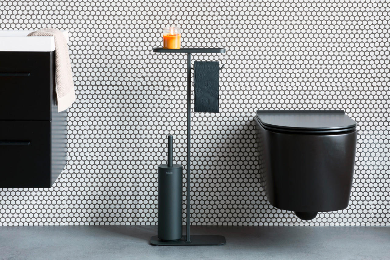 TOALETNA ČETKA MINDSET - siva, Basics, metal/plastika (29/75.2/12.5cm) - Brabantia