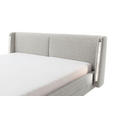 POLSTERBETT Beleuchtung 180/200 cm  in Taupe  - Taupe/Schwarz, MODERN, Textil/Metall (180/200cm) - Novel