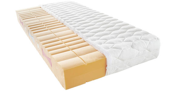 KALTSCHAUMMATRATZE 90/200 cm Höhe ca. 21 cm - Weiß, Basics, Textil (90/200cm) - Sleeptex