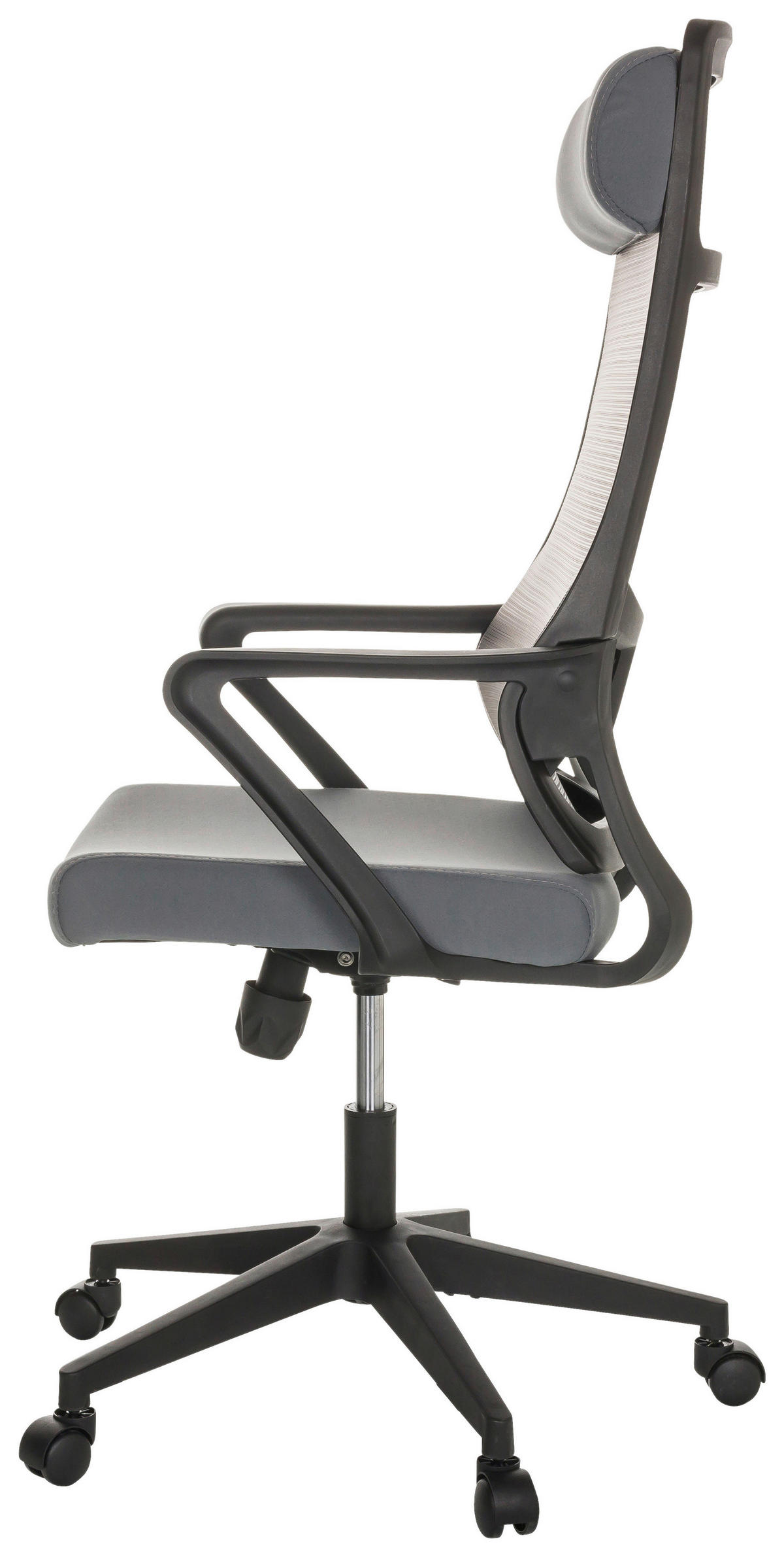 SNURRSTOL  i grå  - svart/grå, Basics, textil/plast (69/122-132/69cm) - MID.YOU