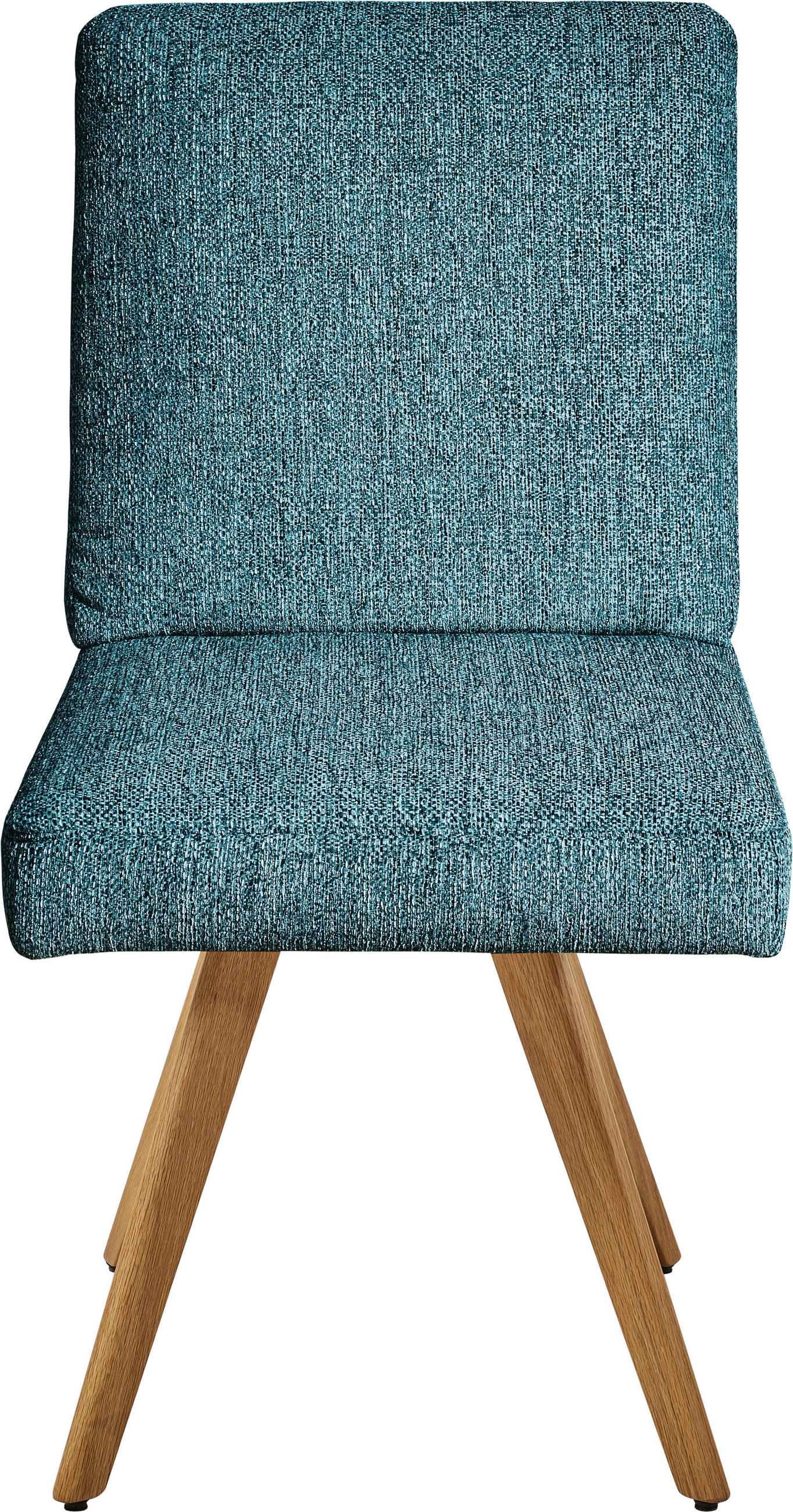 STUHL  in Flachgewebe Holz, Textil  - Eichefarben/Hellblau, Design, Holz/Textil (46/94/58cm) - Dieter Knoll